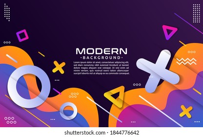 Farbiger Hintergrund mit geometrischem abstraktem Formelement.