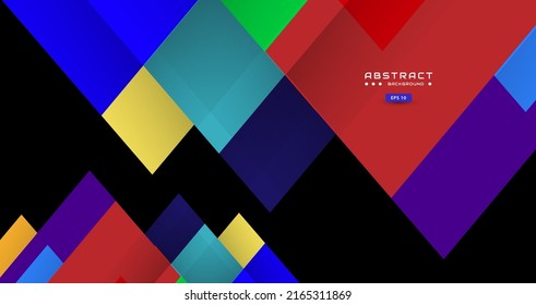 colorful background with geometric shapes and scratch effects
