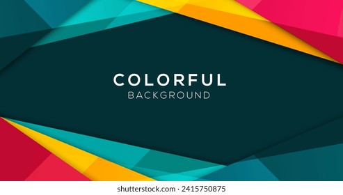 Colorful background with geometric shapes vector design in eps 10