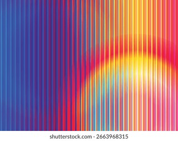 Fondo colorido con diseño abstracto degradado y patrón azul. Efecto de color con líneas de luz de neón. Textura de Vector 