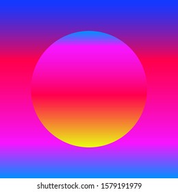 Colorful background with gradient ball. Vector geometric illustration