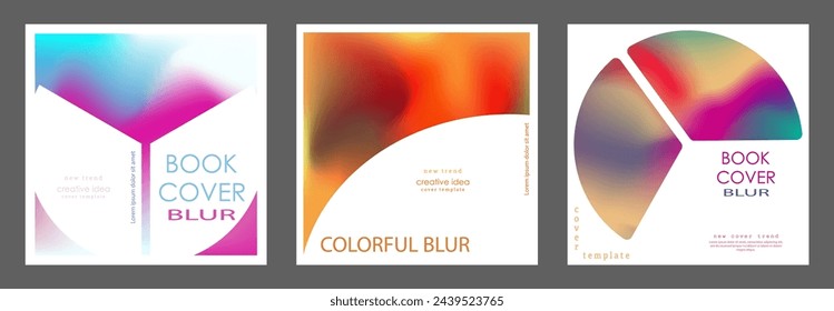 Fondo colorido con desenfoque degradado para cubierta, póster, banner e impresión. Plantilla vectorial para impresión