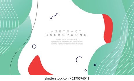 Colorful background gradient color. Design banner with liquid shape. Dynamic composition vector.
