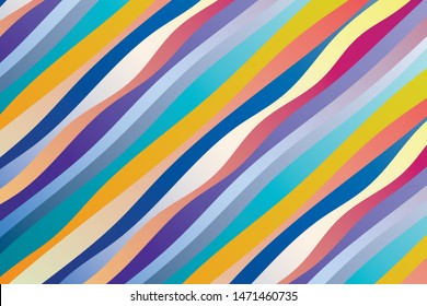 Colorful background with gradient curved lines. Pattern design for banner, poster, flyer, card, cover, brochure