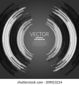 Colorful background  gray style tech design, vector background