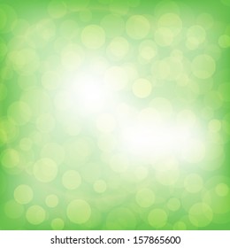 colorful background in green colors, the bokeh effect