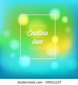 colorful background green love