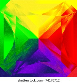 Colorful background with grunge texture