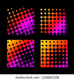 Colorful background halftone. Vector