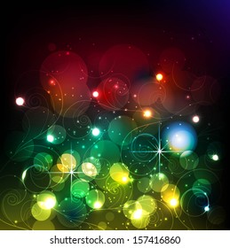 Colorful Background for Happy New Year and Christmas. Vector Illustration.