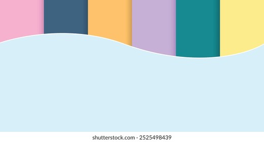 colorful background and has space for text