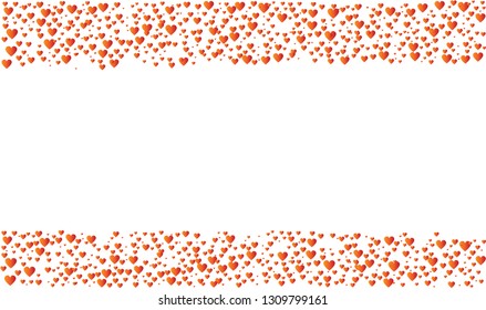 Colorful Background with Heart Confetti. Vector illustration