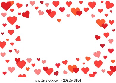 Farbiger Hintergrund mit Herzklopfen. Vektorgrafik. Valentinstag