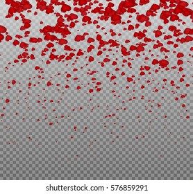 Colorful Background with Heart Confetti. Vector illustration EPS 10.