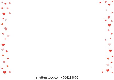 Colorful Background with Heart Confetti. Vector illustration EPS 10.