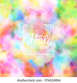 Colorful background for Holi celebration, vector illustration.