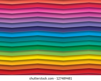 Colorful Background with horizontal wave lines in many colors.