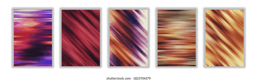 Ilustración de fondo colorida. Obra de arte de degradado abstracta. Estilo minimalista plano