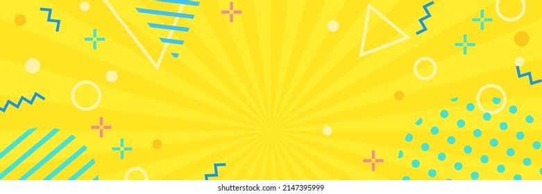 Colorful background illustration of Geometric Pattern (yellow)