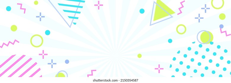 Colorful background illustration of Geometric Pattern (white)