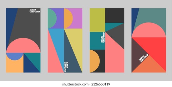 Colorful background illustration template with geometric shapes that can be used for banners, posters, magazines, etc.