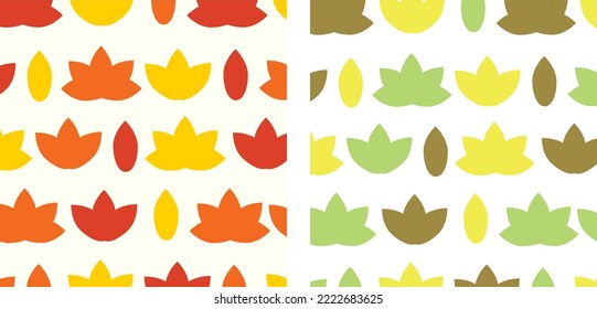colorful background of leaves and flowers for print and design 