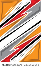 A colorful background with lightning bolt and red and black stripes.