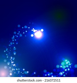 Colorful background with lights and sparkles