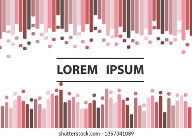 Colorful background with lines and circles. Pattern design for banner, poster, flyer, card