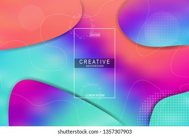 Colorful background. Liquid composition. designs for posters, leaflets, vector illustrations