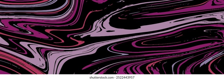 Fundo colorido de formas líquidas. Arte líquida. O padrão elegante da capa, banner, cartaz e criativo vai elegante