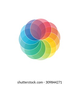 Colorful background logo design vector illustration
