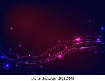 Colorful background with luminous lines