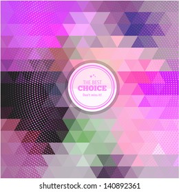 Colorful background made of triangles.