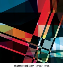 Colorful background made of various stripes. Design template for business brochures, flyers, posters and invitations. Vector