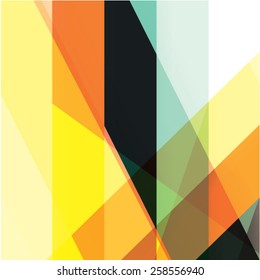 Colorful background made of various stripes. Design template for business brochures, flyers, posters and invitations. Vector