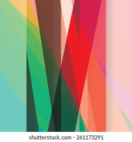 Colorful background made of various stripes. Design template for business brochures, flyers, posters and invitations. Vector
