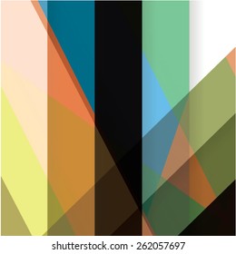 Colorful background made of various stripes. Design template for business brochures, flyers, posters and invitations. Vector