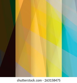 Colorful background made of various stripes. Design template for business brochures, flyers, posters and invitations. Vector