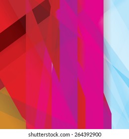 Colorful background made of various stripes. Design template for business brochures, flyers, posters and invitations. Vector