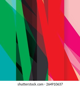 Colorful background made of various stripes. Design template for business brochures, flyers, posters and invitations. Vector