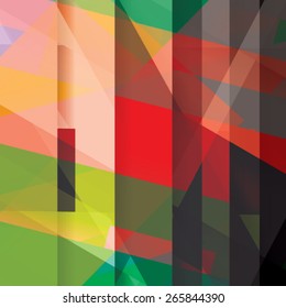 Colorful background made of various stripes. Design template for business brochures, flyers, posters and invitations. Vector