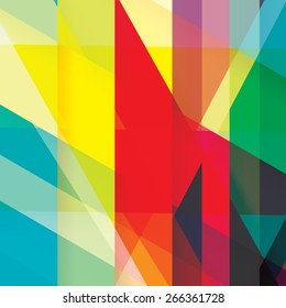 Colorful background made of various stripes. Design template for business brochures, flyers, posters and invitations. Vector