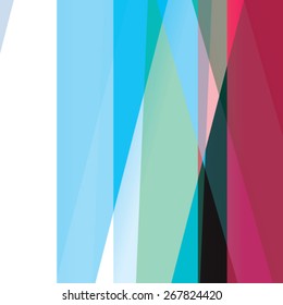 Colorful background made of various stripes. Design template for business brochures, flyers, posters and invitations. Vector