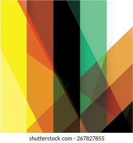 Colorful background made of various stripes. Design template for business brochures, flyers, posters and invitations. Vector