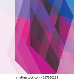 Colorful background made of various stripes. Design template for business brochures, flyers, posters and invitations. Vector