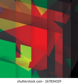 Colorful background made of various stripes. Design template for business brochures, flyers, posters and invitations. Vector