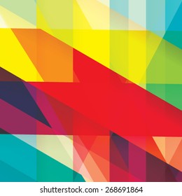 Colorful background made of various stripes. Design template for business brochures, flyers, posters and invitations. Vector