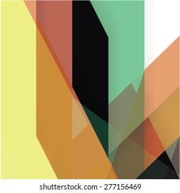 Colorful background made of various stripes. Design template for business brochures, flyers, posters and invitations. Vector