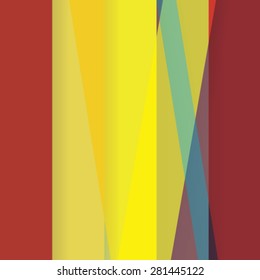 Colorful background made of various stripes. Design template for business brochures, flyers, posters and invitations. Vector